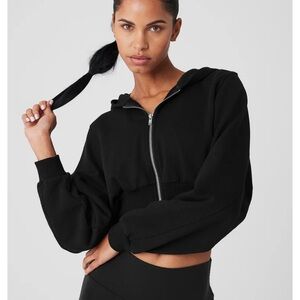 Alo Yoga Sweet Escape Zip Up Hoodie Size Small Black